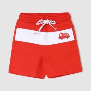 Red Kids Fire Truck Shorts